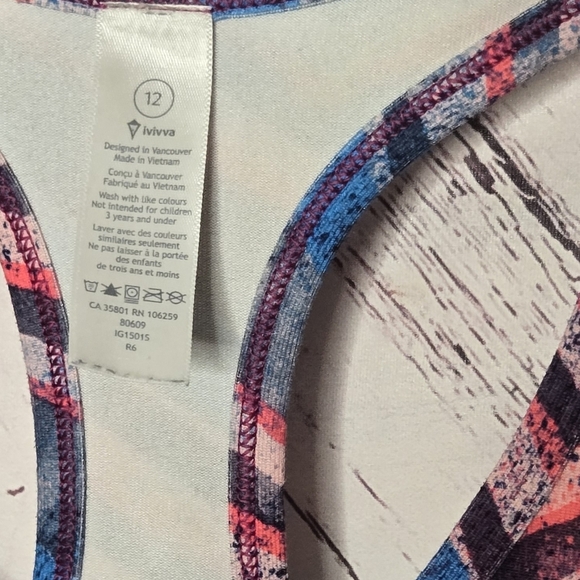 Ivivva Striped Racerback Tank Top - Picture 3 of 4